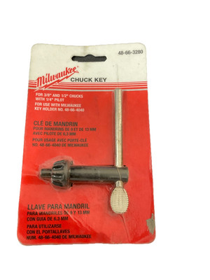 Milwaukee 48-66-3280 K32 Chuck Key Jacobs w/ 1/4'' Pilot