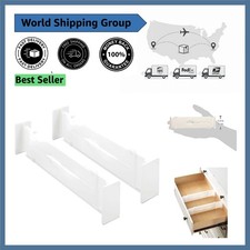 Space-Saving Adjustable Drawer Dividers for Efficient Organization - Set of 2