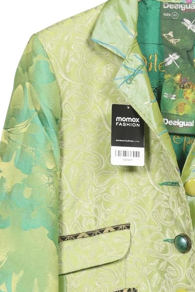 Desigual Mantel Damen Jacke Parka Gr. 42 Baumwolle Grün #1gpsgar