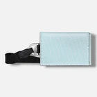 Fendi Men's Blue Leather Credit Card Case Wallet