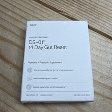 SEED DS-01 Rapid Gut Recovery 14 Day Reset,Prebiotic  Probiotic, 28 caps 7/26 F