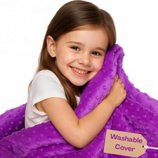Super-Soft Kids Weighted Blanket 7 Pounds - Weighted Blanket for Kids - Easy to
