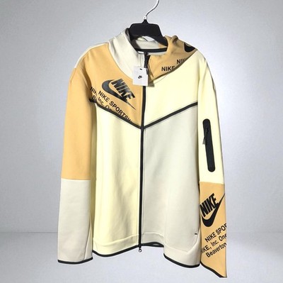 Men's Size 2XL - Nike Sportswear Tech Fleece Printed Full-Zip
