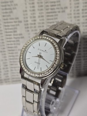 Eternity. Damen Quarz  Armbanduhr, Strass-Lünette