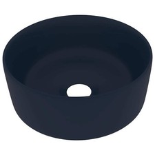 Image of Luxury Wash Basin Round Ceramic Bathroom Vanity Sink Multi Colours vidaXL