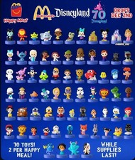 Disney Disneyland 70th Anniversary 2025 McDonald's Collection COMPLETE SET
