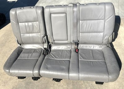 01-04 TOYOTA SEQUOIA REAR BENCH RIGHT LEFT SET GRAY SEAT 2ND ROW 