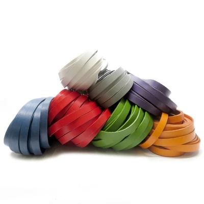 ESNADO Lederband (ab 2,06 €/m) Flach 10 x 2 mm. Farbe: wählbar - vegetabil gegerbt