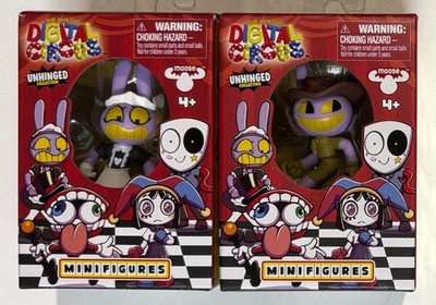 Lot of 2: The Amazing Digital Circus TADC Unhinged Maid Jax & Safari 2'' Figure