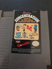 Classic Concentration (Nintendo Entertainment System, NES, 1990) Cartridge ONLY