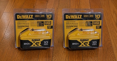 #ad 2 PACK DeWALT DCB210 2 20V MAX XR 10.0 AH Lithium Ion Battery Tool Batteries New $155.25
