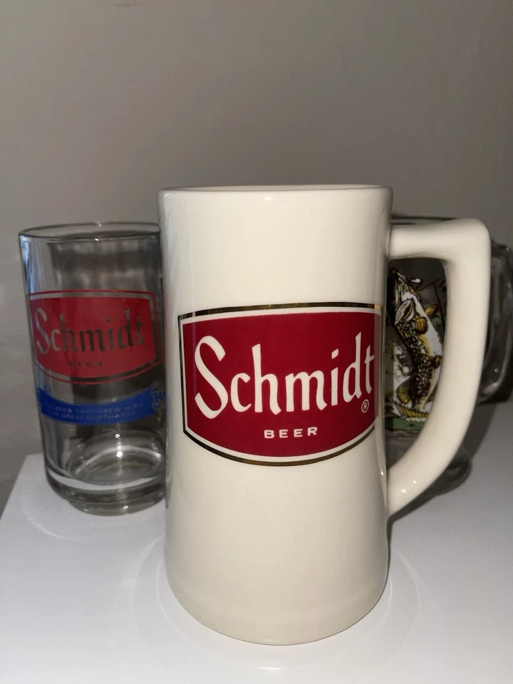 Lote de 3 tazas de cerveza Schmidt Schmidt Brewing Collectors Foto 3 de 3
