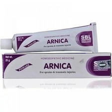 4X SBL Homoeopathic Arnica Ointment 25gm Cream for Sprain, Joint pain Injury