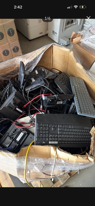 Keyboards , Phones , Ethernet Cables  , And Power Cords