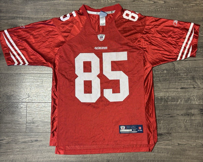 Vernon Davis San Francisco 49ers Reebok Authentic Jersey Red Size M #85