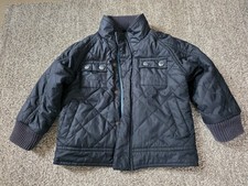 Ted Baker Lightly Quilted Navy Jacket Coat 12-18 Months Old VGC