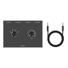 4 Way 3.5mm Jack Audio Switcher Stereo Bi-Directional 4 in 1 out / 4 in 1 out