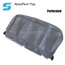 For 2002-2007 Ford F250 Rear Bench Bottom Perforated LEATHER Seat Cover Gray US