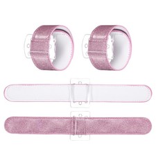 4 Pcs Corsage Wristlet Band, Elastic Wrist Corsage Bracelets Bands, Pink