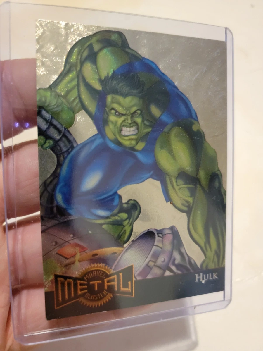 1995 Marvel メタル ハルク ゴールド ブラスター Hulk 1995 Marvel Fleer Metal - Gold Blaster Limited Edition Card 5