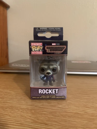 Guardians of the Galaxy Miniature Rocket Raccoon Funko Pop Keychain