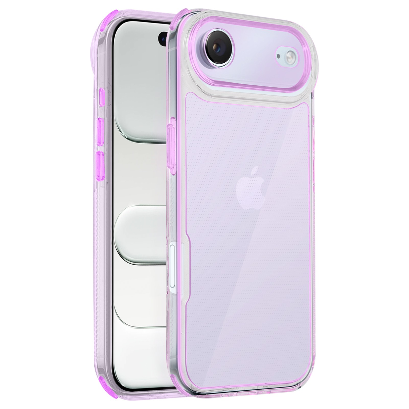 Coque bi-matière iPhone Air avec grip antidérapant et protection antichoc grise