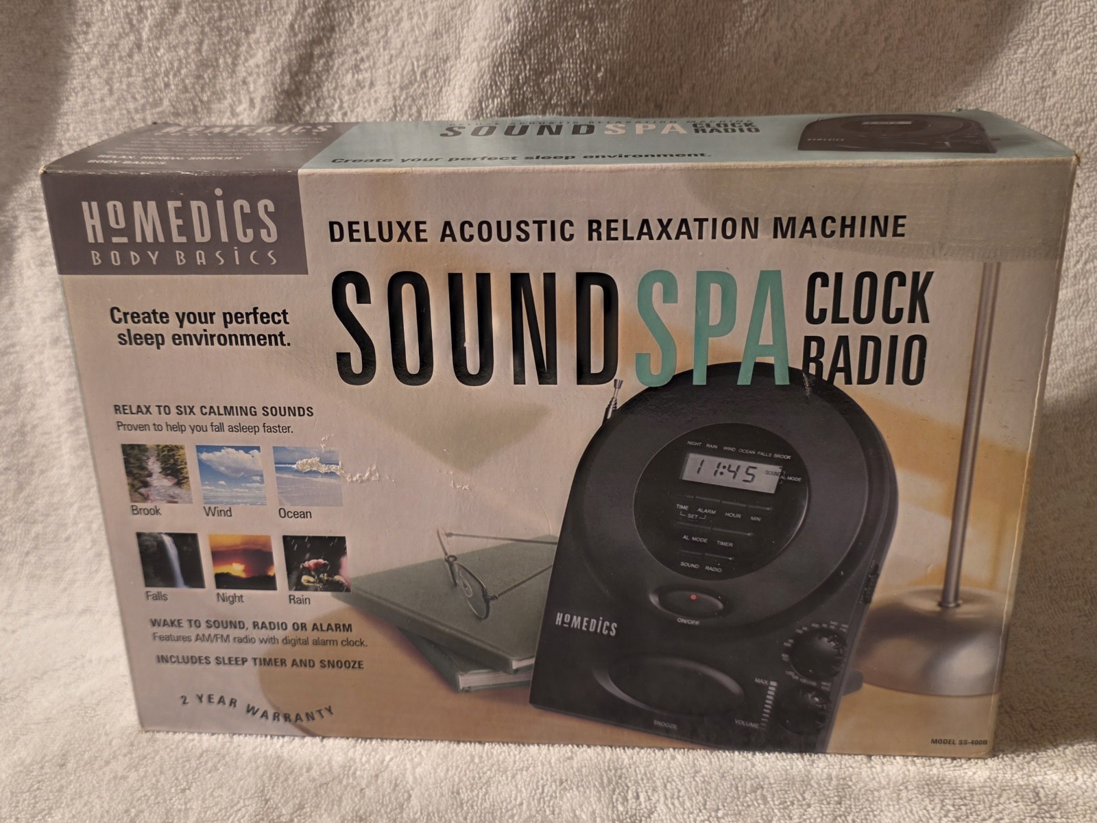 Homedics Sound Spa Clock Radio