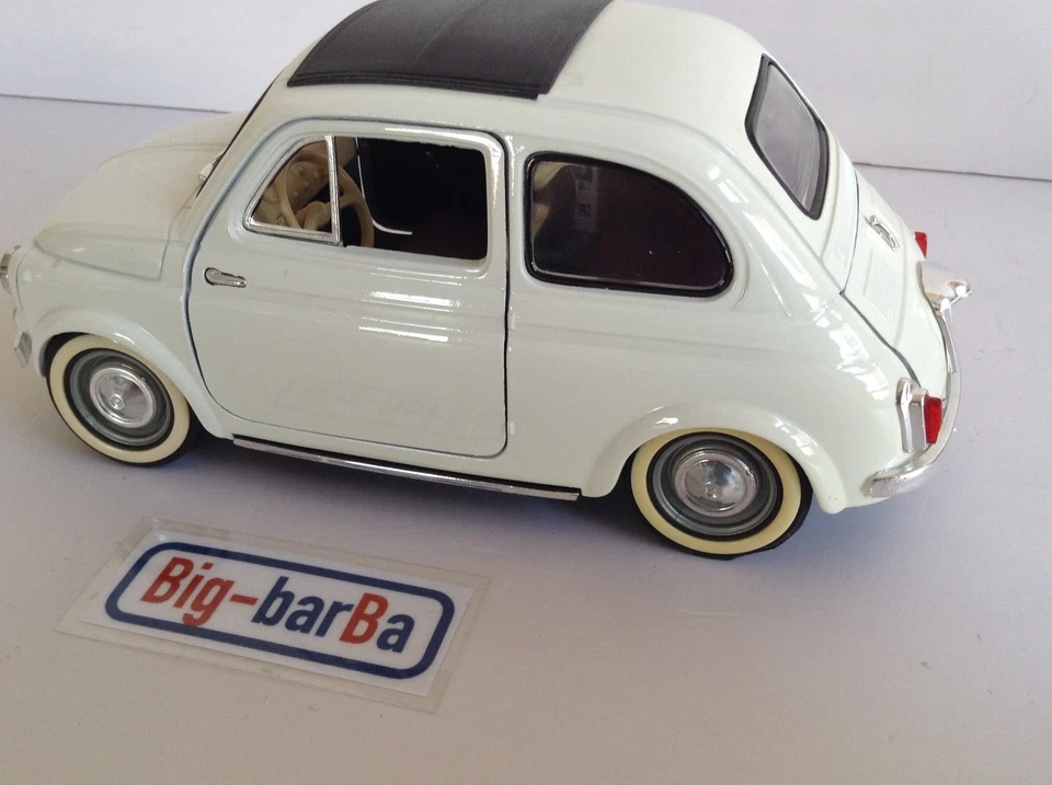 🔥Lot vintage🚗 SOLIDO FIAT 500 1960 1/16 🔥✨STREPITOSA ✨ - Immagine 4 di 4