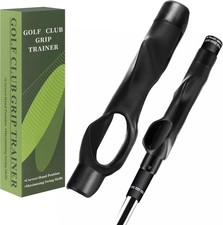 Golf Grip Trainer Right Handed Swing Training Aid Correction Tool Gray Plastic