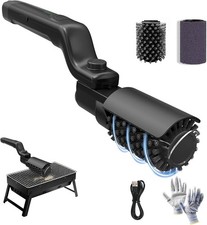 NEW High Torque Electric Grill Brush 3-Speed Rechargeable BBQ Cleaner Adj. Head
