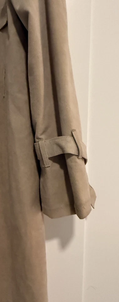 Trench coat Lilli Ann COLEÇÕES vintage ULTRA CAMURÇA forrado longo tamanho G - Imagem 4 de 4