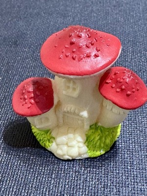Pilzhaus Haus  Hütte Mini Fee Garten Haus Miniatur Figuren Harz Deko DIY