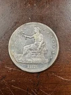 1876 CC TRADE DOLLAR AU DETAILS CLEANED