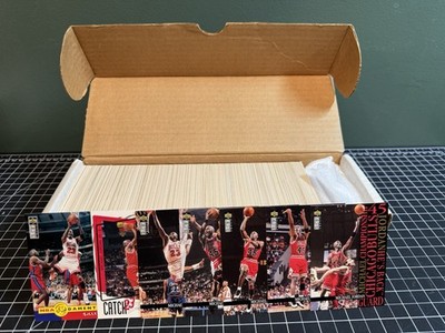UD + SP NBA Basketball Card Lot Vintage 90s + Jordans Bulk Box