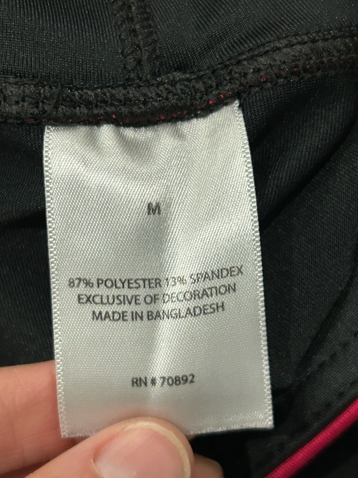 Layer 8 Performance Black Red Quick-Dry Athletic … - image 6