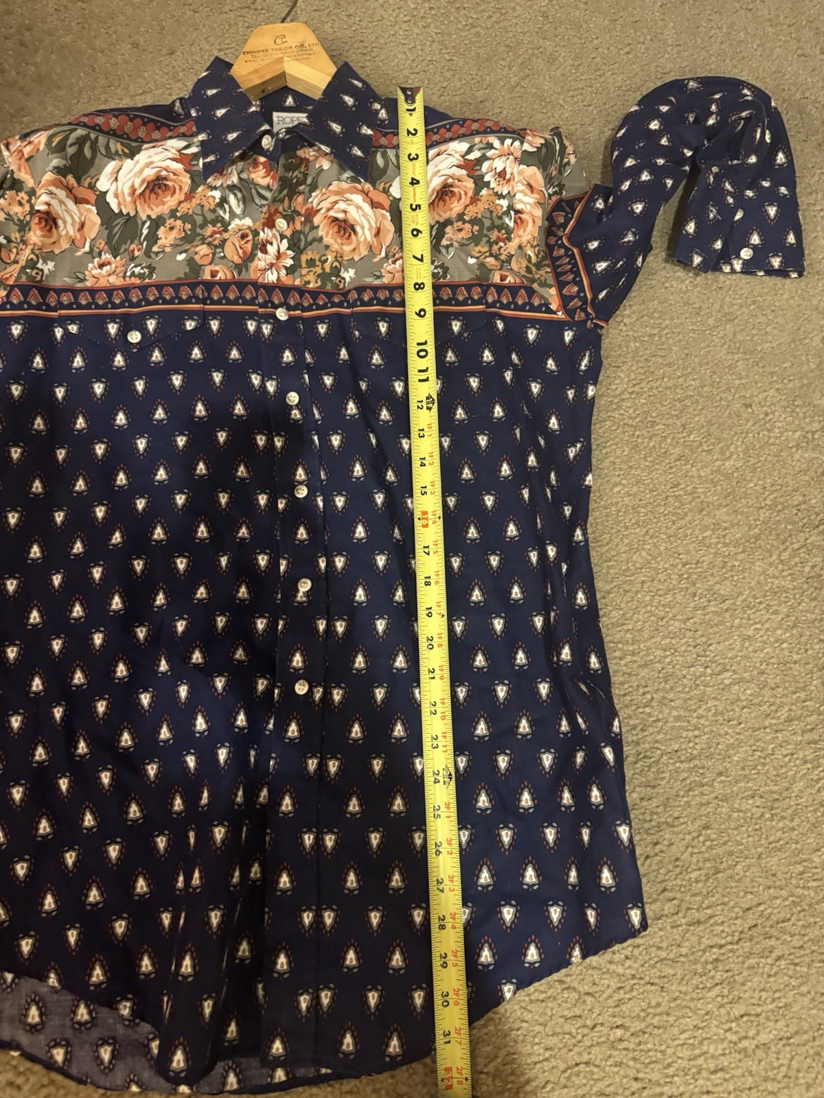 Roper Multicolor Patterned Long Sleeve Button Up … - image 10