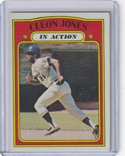 1972 Topps Baseball #32 Cleon Jones IA - New York Mets