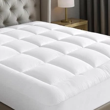 4 Inches Thick Mattress Topper Quilted Cooling Mattress Topper Pad