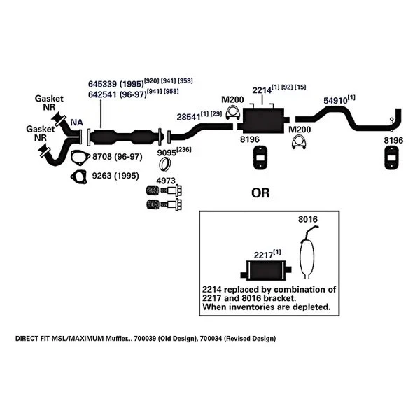 For Ford Ranger 95-03 Exhaust Muffler AP Exhaust MSL Maximum Aluminized Steel Foto 4 de 4