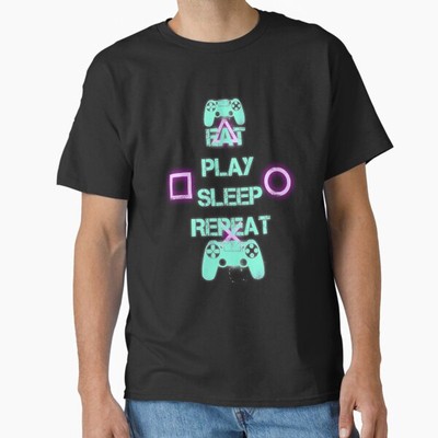 GAMEPLAY eat sleep repeat Classic T-Shirt Made in USA/AUS T-Shirt S-2XL