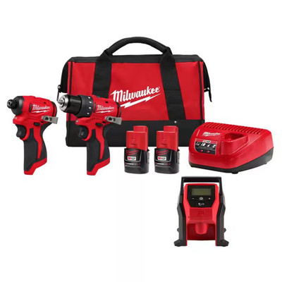 M12 12-Volt Lithium-Ion Brushless Cordless Subcompact Drill and Impact Driver Co