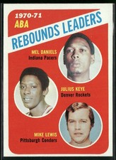 Mel Daniels / Julius Keye / Mike Lewis LL 1971-72 Topps #150