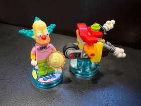 LEGO The Simpsons Set ~ Krusty the Clown w Pie & Bike ~ No Box 71227