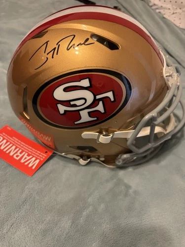 Jerry Rice Autographed San Francisco 49ers Riddell Speed Helmet Fanatics