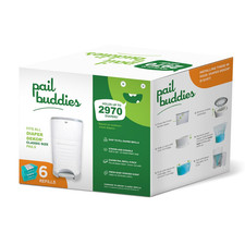 Diaper Pail Refills 6 Count Compatible with Dekor Classic Diaper Pail Stro