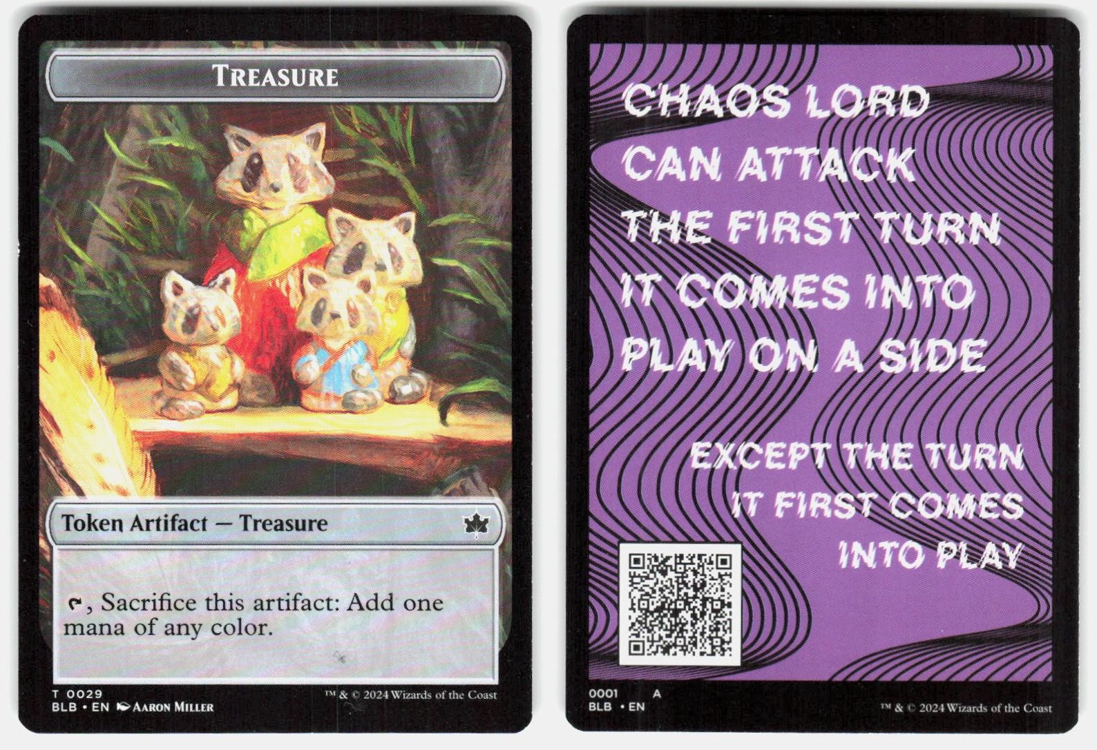Treasure Token 29 Token Bloomburrow Magic: The Gathering Lightly Played