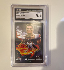 Topps Chrome 2025 Bo Nix Ultra Violet Insert Broncos #UV-9 CGC 9.5 Read Desc.