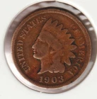 US Rare Old West 1903 Indian Head Penny Coin American Collection Shield Cent USA