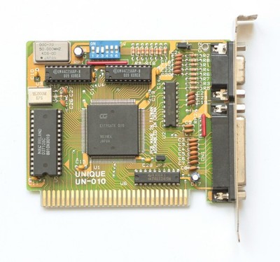 EGA video card - UNIQUE UN-010 - Citygate D10 - ISA8 - TESTED - NO TARIFF