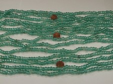 15 Strands 22" Seafoam Blue Pony Glass Beads Wholesale Bulk Lot 6mm x 9mm  C 